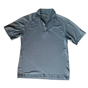 Nike Fit Dry Golf Men's Short Sleeve Polo Blue/ Gray Shirt Size L/G